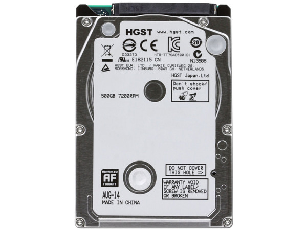 Disco Duro para Laptop HGST de 500GB, 7200 RPM, 32 MB Caché, SATA III (6 Gb/s).