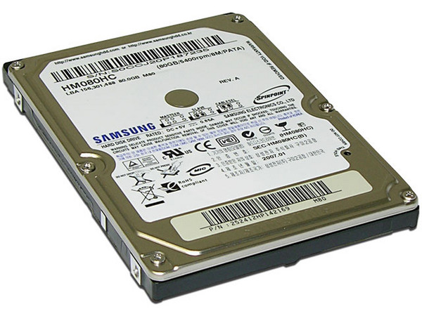 Disco Duro para portátiles Samsung de 80GB, 5400RPM/8M/PATA