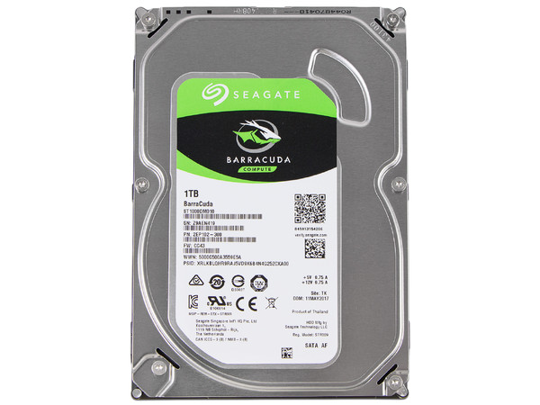 Disco Duro Seagate Barracuda 1TB, Caché 64MB, 7200 RPM, SATA III (6.0 Gb/s).