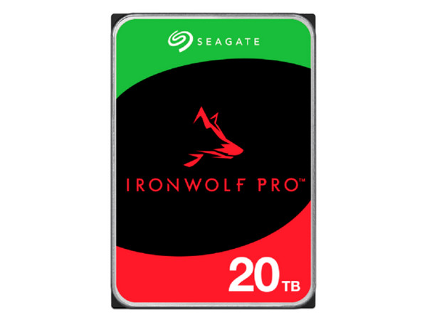 Disco Duro Interno Seagate IronWolf Pro 3.5 de 20TB, Caché 256MB, 7200 RPM ,SATA III (6.0 Gb/s).