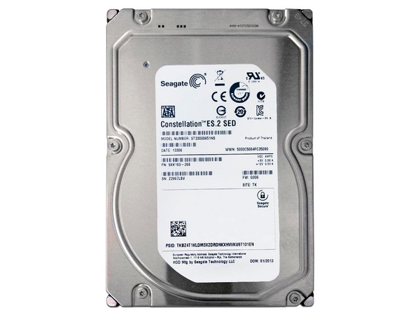 Disco Duro Seagate Constellation 3TB, Caché 64MB, 7200 RPM, SATA III (6.0 Gb/s). Remanufacturado.