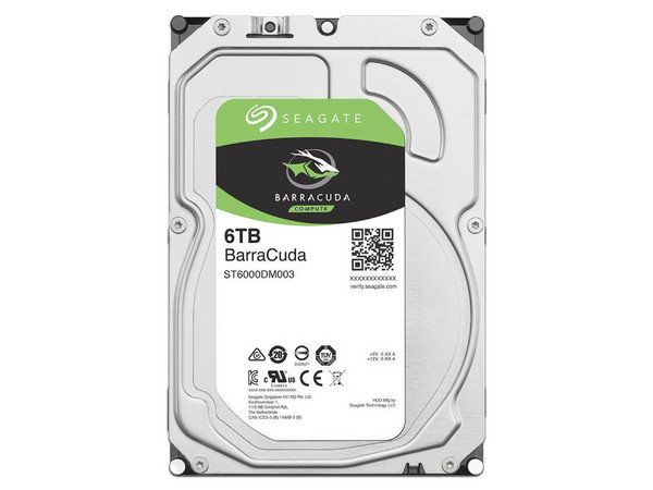 Disco Duro Seagate Barracuda de 6TB, Caché 256MB, 5400 RPM, SATA III (6.0 Gb/s).