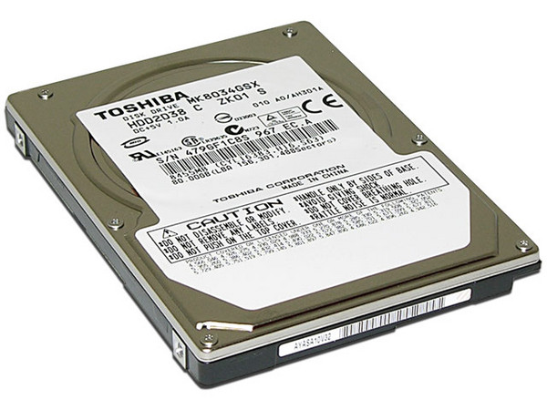 Disco Duro para Laptop Toshiba 80GB, SATA