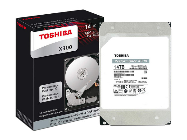 Disco Duro Interno Toshiba X300 de 14TB, Caché 256MB, 7200 RPM, SATA III (6.0 Gb/s).