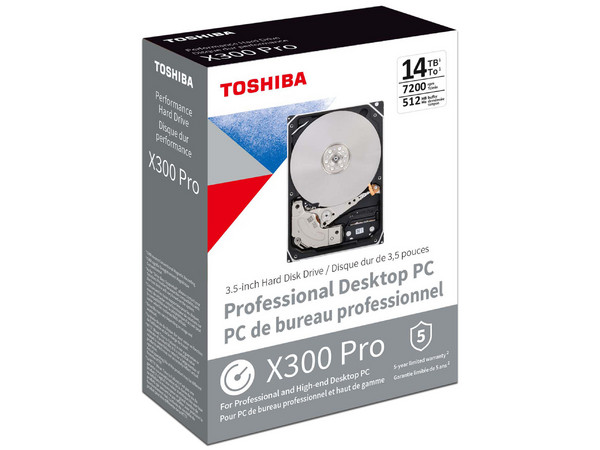 Disco Duro Toshiba X300 Pro de 14TB, 3.5