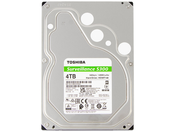 Disco Duro Toshiba S300 de 4TB, Caché 128MB, 5400 RPM, SATA III (6 Gb/s).