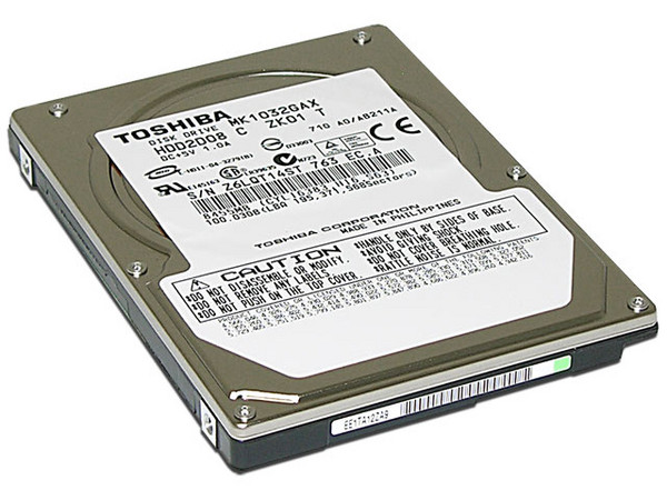 Disco Duro Toshiba 100GB para portátiles 5400RPM, 16MB en Caché.