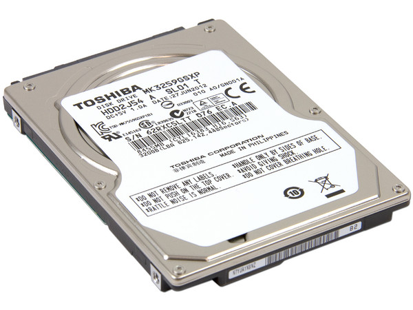 Disco Duro para Laptop Toshiba de 320GB, Caché 8MB, 5400 RPM, SATA II