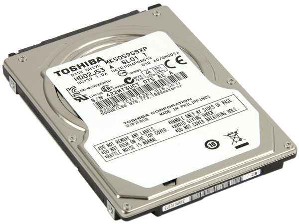 Disco Duro para Laptop Toshiba de 500GB, Caché 8MB, 5400 RPM, SATA II