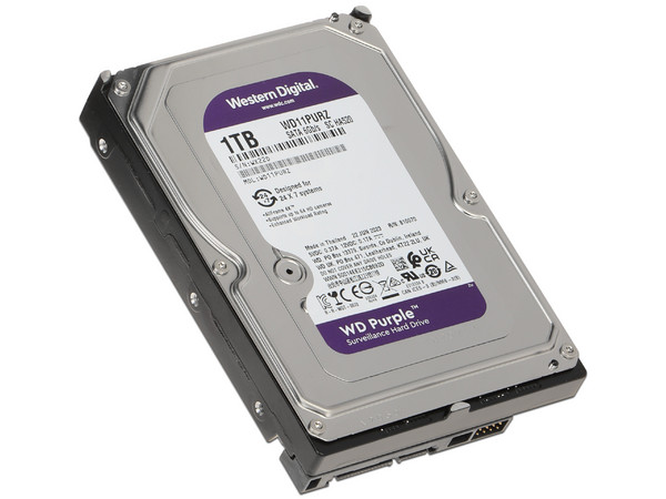 Disco Duro para Videovigilancia Western Digital Purple de 1 TB, IntelliPower RPM, SATA III (6 Gb/s). (Caja abierta)