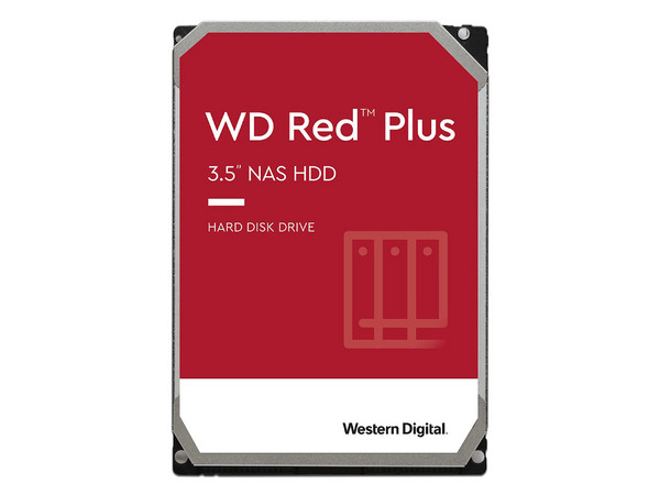 Disco Duro Western Digital Red Plus de 12TB, Caché 256MB, 7200 RPM, SATA III (6.0 Gb/s).