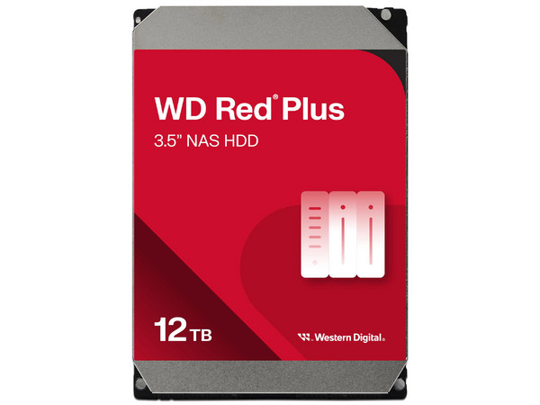 Disco Duro Western Digital Red Plus NAS WD120EFGX, 12 TB, 3.5