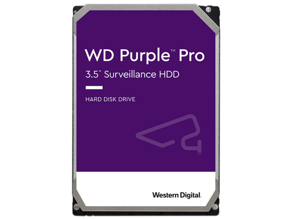 Disco Duro Western Digital Purple Pro Surveillance de 12TB, 256MB caché, 7200 RPM, SATA III (6 Gb/s).