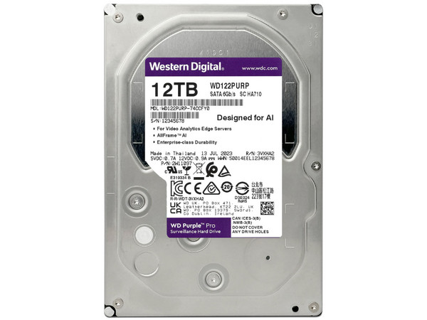 Disco Duro Interno WD Purple Pro 12TB 3.5