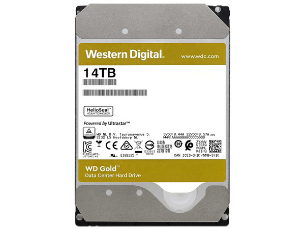 Disco Duro Para Servidor Western Digital WD Gold de 14TB, 3.5