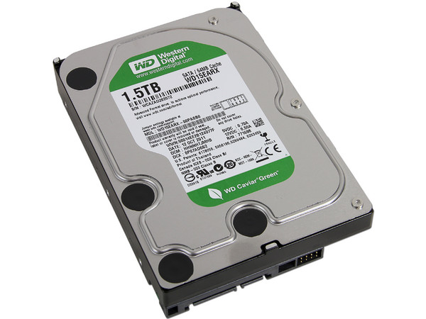  Disco Duro Western Digital Caviar Green de 1.5TB, 7200 RPM, 64MB Buffer, SATA III (6Gb/s)