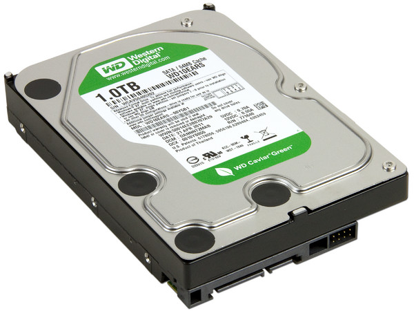 Disco Duro Western Digital Caviar Green de 1TB, IntelliPower (5,400 RPM) , Caché 64MB, SATA II