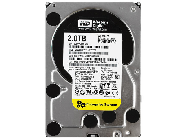 Disco Duro Western Digital RE4-GP Enterprise de  2 TB, IntelliPower, Caché 64MB, SATA II (3.0 Gb/s), New Pull.