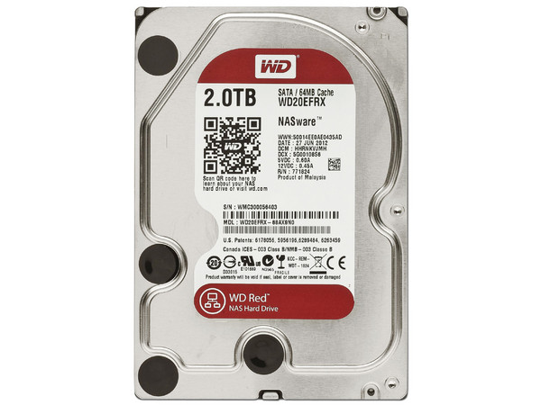 Disco Duro NAS Western Digital Red de 2 TB, IntelliPower RPM, 64MB, SATA III (6 Gb/s)