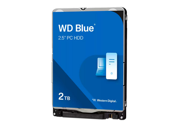 Disco Duro para Laptop Western Digital WD Blue de 2 TB, Caché 128MB, 5400 RPM, SATA III (6.0 Gb/s).