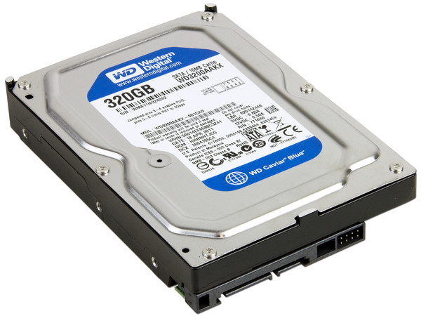 Disco Duro Western Digital Caviar Blue de 320 GB, 7200 RPM, 16MB Buffer, SATA III (6Gb/s).