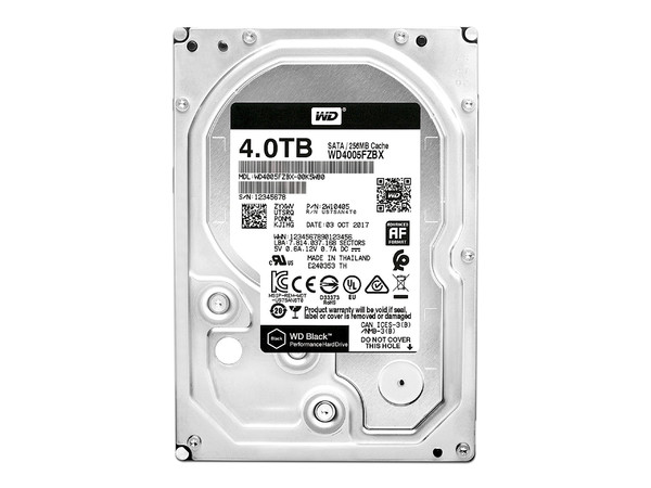 Disco Duro Western Digital Black de 4 TB, Caché 256 MB, SATA III (6.0 Gb/s).