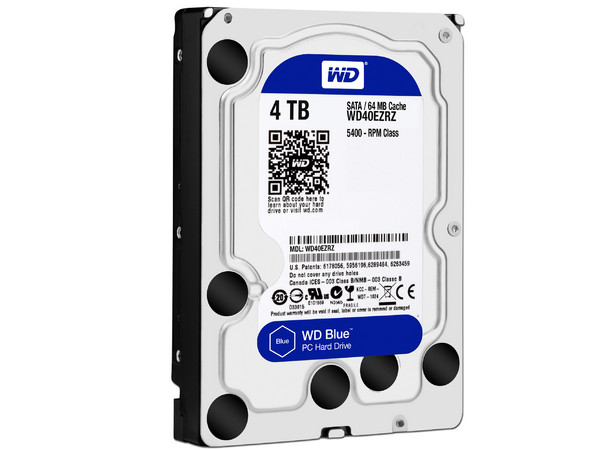 Disco Duro Western Digital Blue de 4TB, 5400 RPM, 64 MB Caché, SATA III (6 Gb/s). (Reacondicionado).