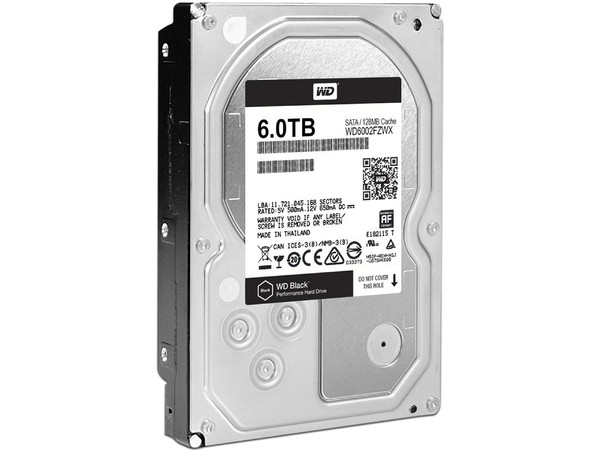 Disco Duro Western Digital Black de 6 TB, 7200 RPM, 128MB, SATA III (6Gb/s).