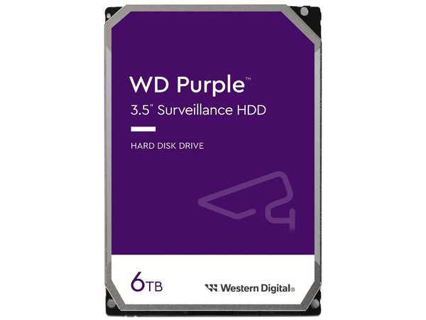 Disco Duro Western Digital Purple 6TB, Caché 128MB, 5640RPM, SATA III (6.0 Gb/s).