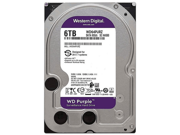 Disco Duro Western Digital Purple 6TB, Caché 128MB, SATA III (6.0 Gb/s). (Caja abierta)