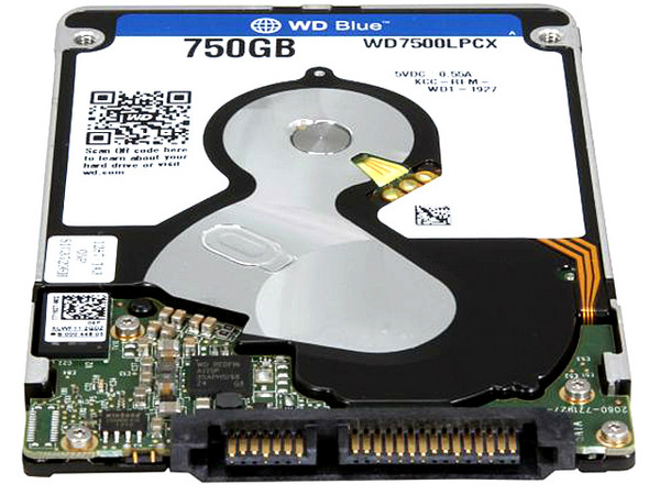 Disco Duro para Laptop Western Digital Blue de 750 GB, 5400 RPM, 8MB, SATA III (6.0 Gb/s).