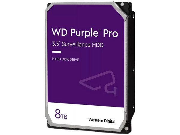 Disco Duro Western Digital Purple de 8TB, 256MB caché, 7200 RPM, SATA III (6 Gb/s).