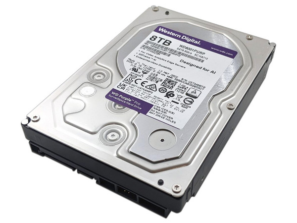 Disco Duro Western Digital Purple de 8TB, 256MB caché, 7200 RPM, SATA III (6 Gb/s).