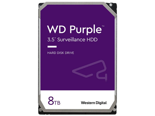 Disco Duro Western Digital Purple Surveillance 8TB, Caché 256MB, 5400 RPM, SATA III (6.0 Gb/s). (Caja abierta)