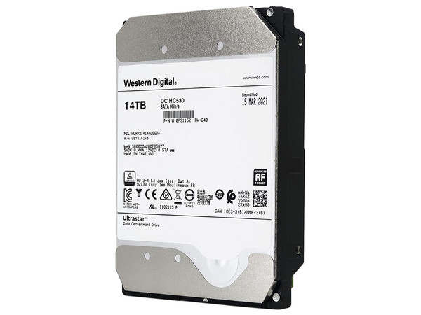 Disco Duro para Servidor HGST Western Digital HC530 de 14TB, Caché 512MB, 7200 RPM, SATA III (6.0 Gb/s). New Pull
