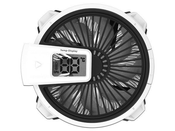 Disipador con Ventilador Alseye W90-INTEL, hasta 2600RPM, Compatible con Intel LGA 1200/1700. Color blanco.