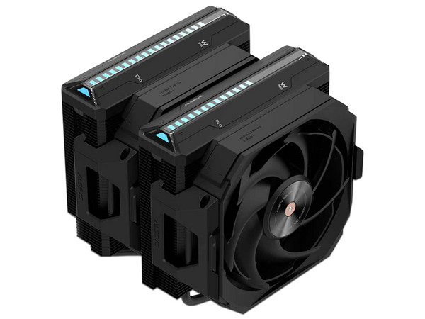 Disipador y Ventilador Alseye W700 Pro, 3000 RPM, Soporta Socket Intel LGA 1700 - 1200, AMD AM5 y AM4, Color Negro.