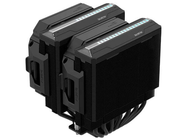 Disipador y Ventilador Alseye W700 Pro, 3000 RPM, Soporta Socket Intel LGA 1700 - 1200, AMD AM5 y AM4, Color Negro.