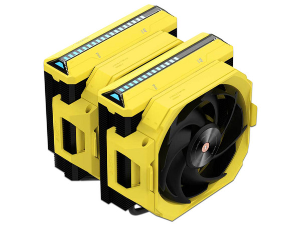 Disipador y Ventilador Alseye W700 Pro, 3000 RPM, Soporta Socket Intel LGA 1700 - 1200, AMD AM5 y AM4, Color Amarillo.