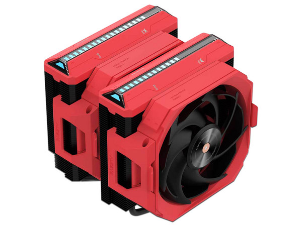 Disipador y Ventilador Alseye W700 Pro, 3000 RPM, Soporta Socket Intel LGA 1700 - 1200, AMD AM5 y AM4, Color Rojo.