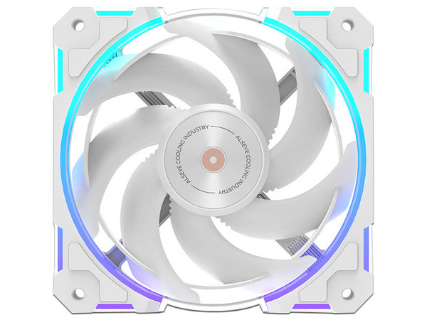 Ventilador Alseye W12-PLUS-W de 120mm, 2400RPM, RGB. Color Blanco.