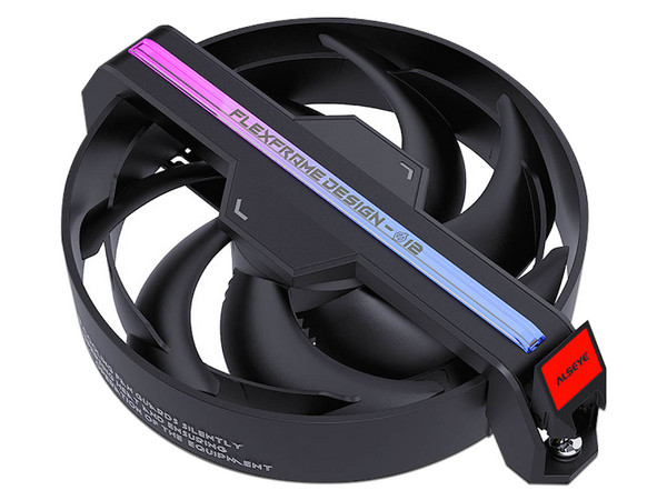 Ventilador ALSEYE DM12 B, 120mm, 1600 RPM, ARGB, Color Negro.