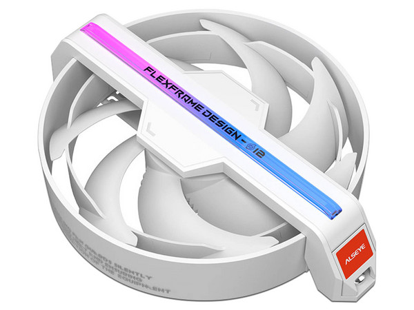 Ventilador ALSEYE DM12 B, 120mm, 1600 RPM, ARGB, Color Blanco.