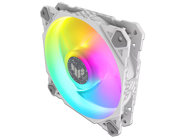 Kit de 3 Ventiladores Asus TUF Gaming TF120, 120mm, 1900RPM, ARGB. Color Blanco.