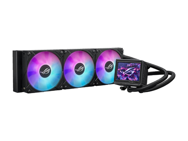 Sistema de Enfriamiento Liquido ASUS ROG RYUJIN III 360 ARGB EXTREME, 360mm, Pantalla LCD de 3.5