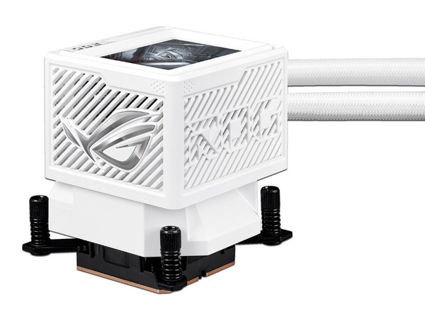 Sistema de Enfriamiento Líquido ASUS ROG RYUJIN III 360 ARGB EXTREME White Edition de 360mm, Pantalla de 3.5