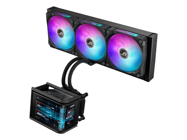 Sistema de Enfriamiento Líquido ASUS ROG RYUO IV SLC 360 ARGB de 360mm, Pantalla de 6.67