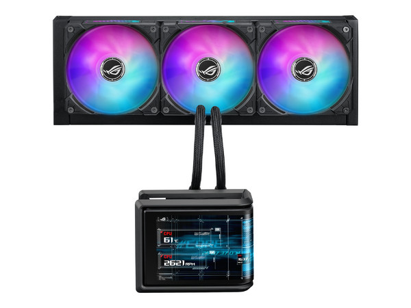 Sistema de Enfriamiento Líquido ASUS ROG RYUO IV SLC 360 ARGB de 360mm, Pantalla de 6.67