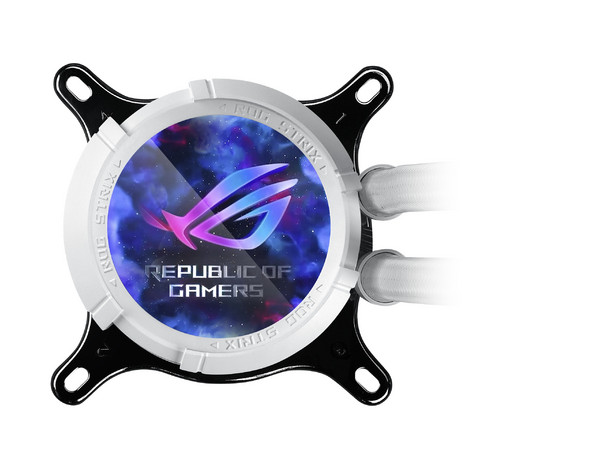 Sistema de Enfriamiento Líquido ASUS ROG STRIX LC III 360 ARGB LCD White Edition de 360mm, Pantalla LCD de 2.1