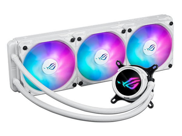 Sistema de Enfriamiento Liquido ASUS ROG STRIX LC III 360 ARGB, 360mm, Iluminación RGB, Color Blanco.